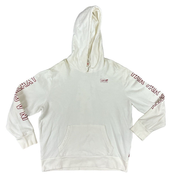Levis x Star Wars White Stormtrooper Hoodie Mens‎ L Limited Ed Hooded Sweatshirt - Picture 1 of 8